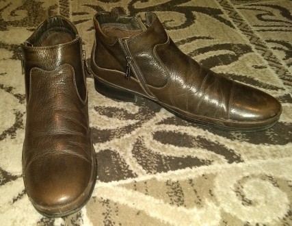 Мужские элегантные ботинки, выполнены из натуральной кожи темно-коричневого цвет. . фото 3
