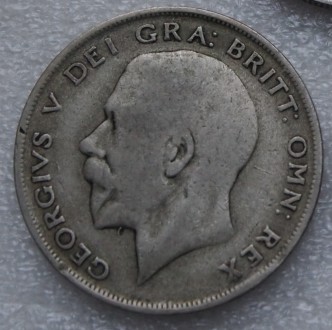 Продам монету полкроны (half crown) 1921 года, король Георг V. Серебро 500 пробы. . фото 3