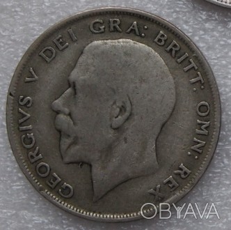 Продам монету полкроны (half crown) 1921 года, король Георг V. Серебро 500 пробы. . фото 1