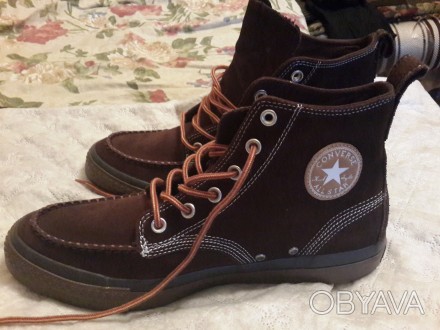 Продам мужские ботинки Converse, новые, разм. 45. Длина по стельке 29,5 см), нат. . фото 1