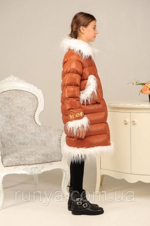 Куртка зимняя для девочки «Лаура» ТМ MANIFIK. Материал: плащевка «Глория», утепл. . фото 3