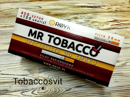 Гильзы сигаретные с длинным фильтром 20мм MR/TOBACCO. Днепр. фото 1 Гильзы сигаретные с длинным фильтром 20мм MR/TOBACCO. Днепр. фото 1