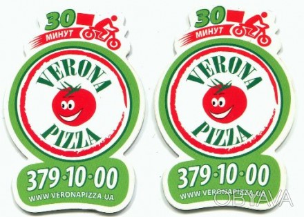 Два коллекционных магнита "Pizza Verona". Длина магнита – 7,5 см. . фото 1