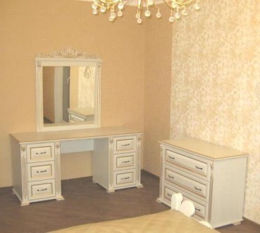 Цена указана за туалетный столик Карена с зеркалом на главном фото в цвете слоно. . фото 4