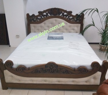 Цена указана за кровать Карена со спальным местом 1600х2000мм в древесных оттенк. . фото 2