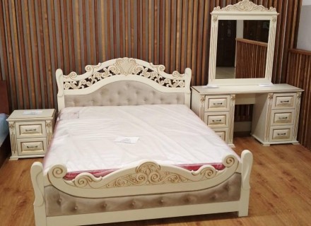 Цена указана за кровать Карена со спальным местом 1600х2000мм в древесных оттенк. . фото 8