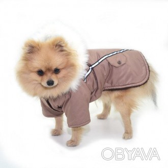 Курточка Осень с капюшоном, для малых пород собак. Курточка выполнена из мягкой . . фото 1