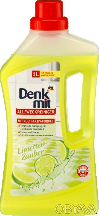 Средство жидкое для мытья полов из плитки Denkmit Allzweckreiniger Limetten Zand. . фото 1