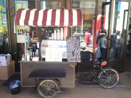 Велосипед трёхколёсный для  уличной продажи  кофе мороженого, рекламы, для разво. . фото 12