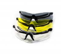 Защитные очки - набор из 3 очков вместо сменных линз ROTATOR TRIKIT

ХАРАКТЕРИ. . фото 3