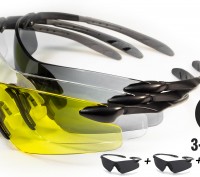 Защитные очки - набор из 3 очков вместо сменных линз ROTATOR TRIKIT

ХАРАКТЕРИ. . фото 12
