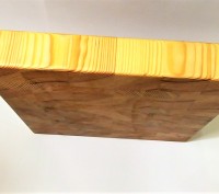 Торцевая разделочная доска выполнена из сосновой древесины, покрыта минеральным . . фото 6