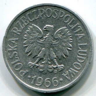 20 грошей 1966 года. Польша.. . фото 3