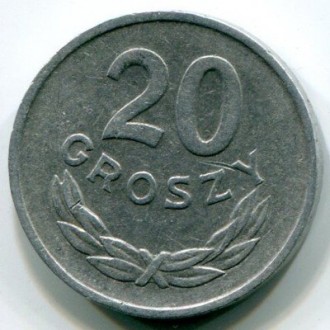 20 грошей 1966 года. Польша.. . фото 2