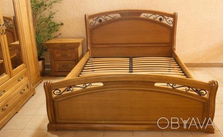 Ліжко Роксолана з дуба.

Ціна вказана за ліжко зі спальним місцем 160х200см в . . фото 1