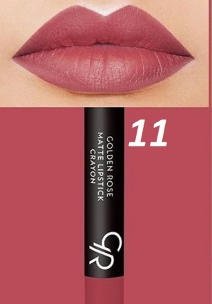 Матовая помада-карандаш для губ Golden Rose Matte Lipstick Crayon 11. Винница. фото 1 Матовая помада-карандаш для губ Golden Rose Matte Lipstick Crayon 11. Винница. фото 1