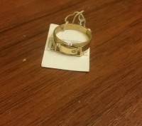 Продам перстень кольцо серебряное 925 проба с позолотой 999 камень цирконий разм. . фото 4
