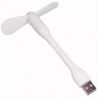 Портативный USB мини вентилятор (гибкий) Белый. Київ. фото 1 Портативный USB мини вентилятор (гибкий) Белый. Київ. фото 1