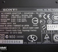 Продам оригинальное зарядное устройство SONY AC-VQ50 в идеальном состоянии. Sony. . фото 5