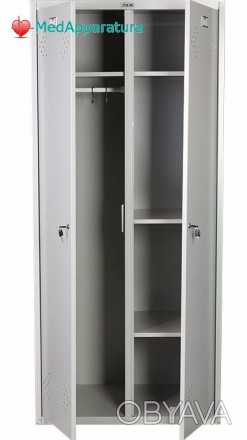 Шкаф гардеробный Практик LS-21-80 U предназначен для хранения сменной одежды в п. . фото 1