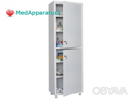 Шкаф медицинский MD 1 (1657/SS) изготовлен по стандартной технологии: модульно с. . фото 1