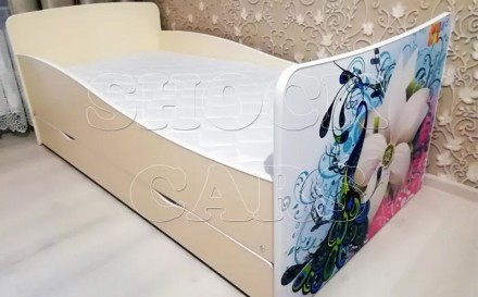 Ліжко дитяче з малюнками Дісней для дівчинки та хлопчика, дитячі меблі Дісней. Д. . фото 9