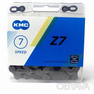 
бренд KMC
 Сумісність все 7ск трансмісії
 кількість 116
 Розмір ланцюга 1 / 2x3. . фото 1