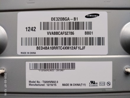 Подсветка снята с телевизора Samsung UE32EH6037K, с механическим повреждением ма. . фото 7