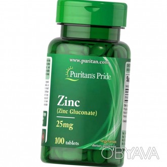 Цинк глюконат Puritan's Pride Chelated Zinc 25 mg 100 таб
✅Только оригинальная п. . фото 1