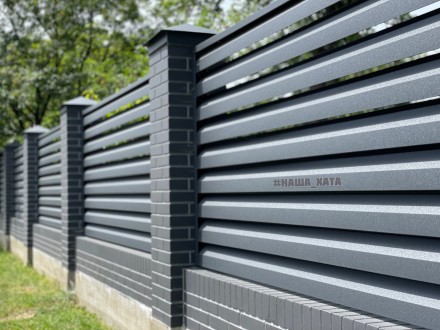 Забор жалюзи– это оригинальная ограда, которая не похожа на обычные. Непов. . фото 13