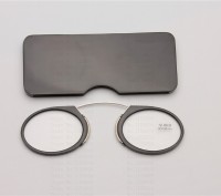 МИНИ TR90 очки Для Чтения +2.5D черная оправа .Футляр-метал+пластик. . фото 3