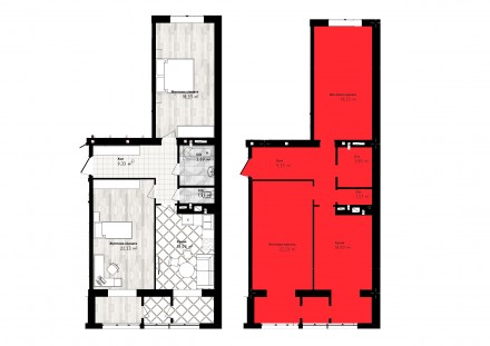 2-х кімнатна квартира 72,6 м2, БЕЗ КОМІСІЇ ЖК Sea Town. Одесса. фото 1 2-х кімнатна квартира 72,6 м2, БЕЗ КОМІСІЇ ЖК Sea Town. Одесса. фото 1