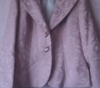 Нарядный костюм насыщенного розового цвета-жакет и юбка. Ткань жаккардовая. Цвет. . фото 4