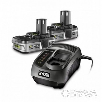 В комплект Ryobi BCP18152 входит 2 аккумуляторные батареи мощностью 18В, которые. . фото 1
