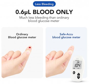 Глюкометр для измерения уровня сахара mmol/L. Тесты полоски и Ланцеты 100 шт в к. . фото 4