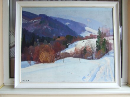 Нар.худ.укр. Шутев И.М. х.м. раз.100х80 см. 1977г. Закрпатская шк. Эрдели Бокша. Ужгород. фото 1 Нар.худ.укр. Шутев И.М. х.м. раз.100х80 см. 1977г. Закрпатская шк. Эрдели Бокша. Ужгород. фото 1