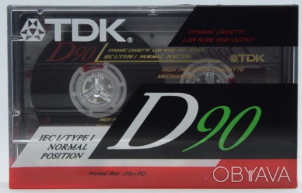 Аудиокассета (компакт-кассета) TDK D 90 новая, запечатанная, оригинал Япония.

. . фото 1