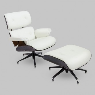 Дизайнерское кресло Релакс с оттоманкой реплика Eames lounge chair and ottoman
. . фото 11