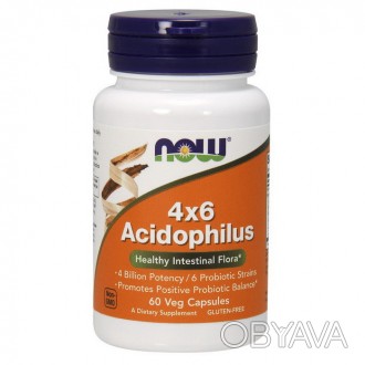 
 
NOW Acidophilus 4x6 - Ацидофилус - это комплекс ацидофильных бактерий, выраще. . фото 1