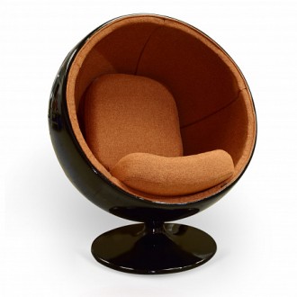Кресло изготовлено из стеклопластика и обтянуто тканью. 
Купить кресло Ball Cha. . фото 4