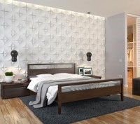 Ліжка з натуральної сосни та буку. 
Сучасний дизайн. Фабрична якість. Нові в уп. . фото 9