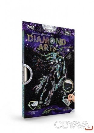 Алмазная живопись для детей "DIAMOND ART".Инновационная технология "Липкая повер. . фото 1