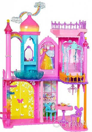 
Игровой набор Радужный дворец из мультика Барби Дримтопия представляет собой фа. . фото 1