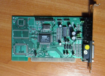 Звуковая карта ESS AudioDrive ES1869F, ISA 16-bit, Используемые чипы: ESS AudioD. . фото 2