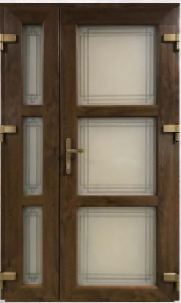 Вхідні двері металопластикові від українського виробника 
Конструкції з ПВХ про. . фото 5