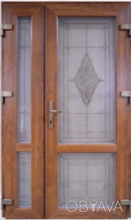 Вхідні двері металопластикові від українського виробника 
Конструкції з ПВХ про. . фото 1