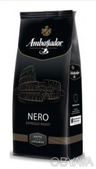 Кофе в зернах Ambassador NERO- это традиционный традиционный итальянский эспресс. . фото 1