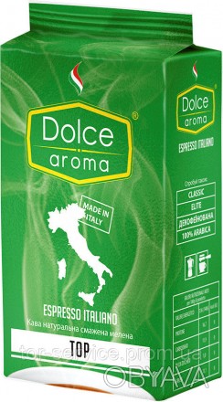 Dolce Aroma Top - натуральный молотый кофе, изготовленный из смеси арабики и роб. . фото 1