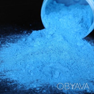 Голубой ультрафиолетовый (флуоресцентный) порошок ТАТ 33
Больше продукции на сай. . фото 1