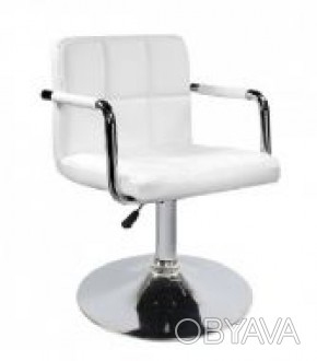 Крісло м'яке, сидіння, матеріал екошкіра, регулюється по висоті, фурнітура хромо. . фото 1